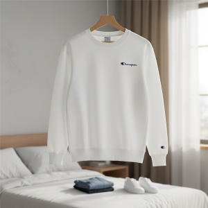 Champion Crewneck White Sweatshirt for Men