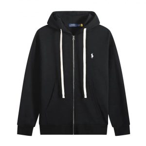 Ralph Lauren Polo Black Zip Up Hoodie