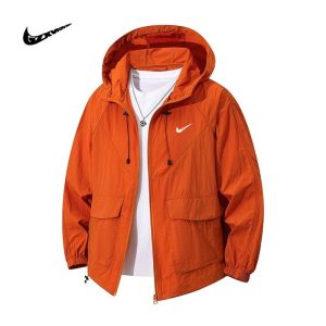 Nike Outdoor Hooded Windbreaker Jacket Orange