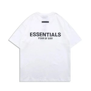 Essentials Fear of God White Graphic T-Shirt