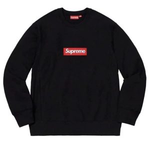 Supreme Box Logo Black Crewneck Sweatshirt