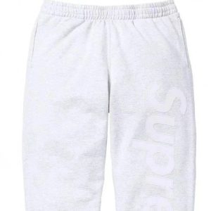 Supreme Grey Logo Casual Sweatpants