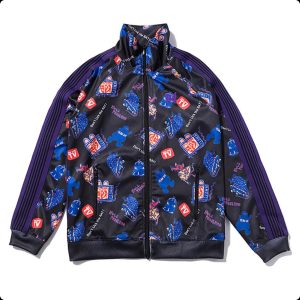 JacketsNeedles Men’s Graphic Print Track Jacket Streetwear