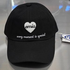Emis Black Heart Casual Adjustable Baseball Cap