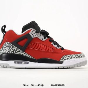 Nike Air Jordan Red Black Cement Sneakers