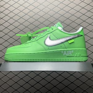 Nike Air Force 1 Green Leather Casual Sneakers