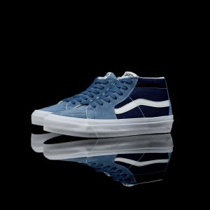 Vans Blue Suede High Top Skate Shoes