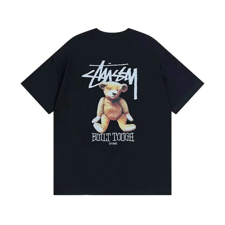 Stussy - Built Tough Bear Graphic Black T-Shirt - T-Shirts - Buy at Kakobuy Spreads