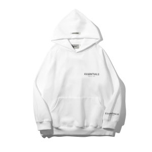 Essentials Fear of God White Pullover Hoodie