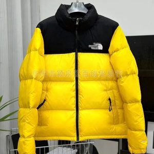 The North Face Yellow Black Men's Winter Puffer Jacket