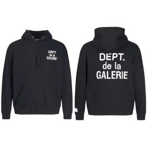 Gallery Dept Black Logo Pullover Hoodie Sweatshirt