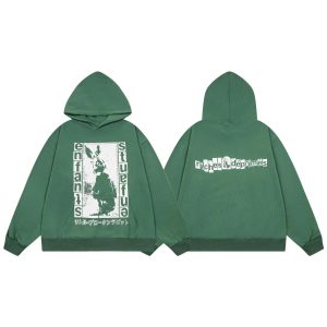 Enfants Riches Deprimes Green Graphic Hoodie Pullover