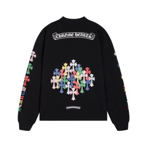 Chrome Hearts Multicolor Cross Long Sleeve T-Shirt
