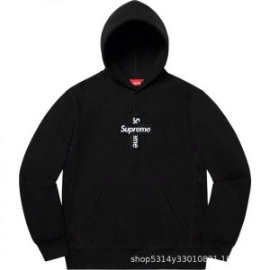 Supreme Black Box Logo Pullover Hoodie Sweatshirt