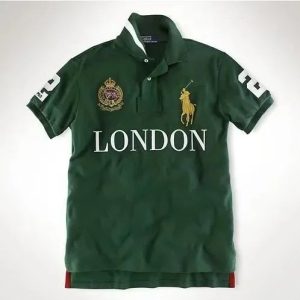 Ralph Lauren Polo Shirt London Green Cotton Top