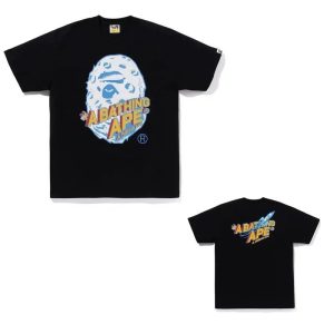 Bape Ape Head Logo Black Cotton T-Shirt