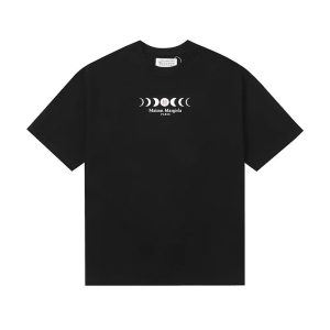 Maison Margiela Moon Phase Logo Black T-Shirt