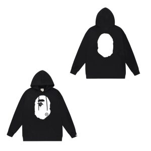 A Bathing Ape BAPE Ape Head Black Pullover Hoodie