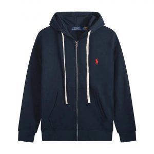 Ralph Lauren Polo Zip Up Hoodie Navy
