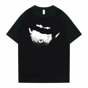 Stone Island Men's Black Graphic Cotton T-Shirt