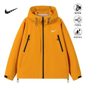Nike Waterproof Windbreaker Warm Jacket Yellow