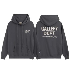 Gallery Dept Hollywood Logo Pullover Hoodie Dark Gray