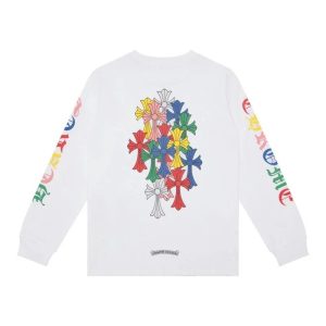 Chrome Hearts Floral Cross Long Sleeve T-Shirt