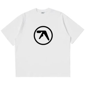 Aphex Twin Logo White Graphic T-Shirt
