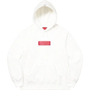 Supreme White Box Logo Pullover Hoodie