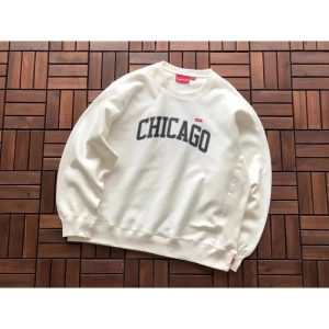 Supreme Chicago White Crewneck Sweatshirt Sweater