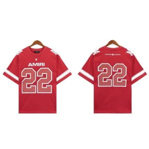 Amiri 22 Red Graphic Jersey T-Shirt