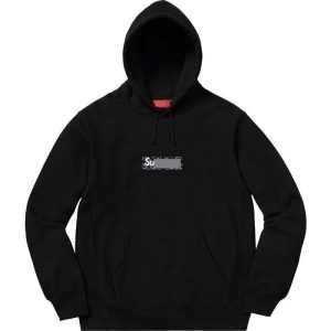 Supreme Black Box Logo Pullover Hoodie Streetwear Sweater