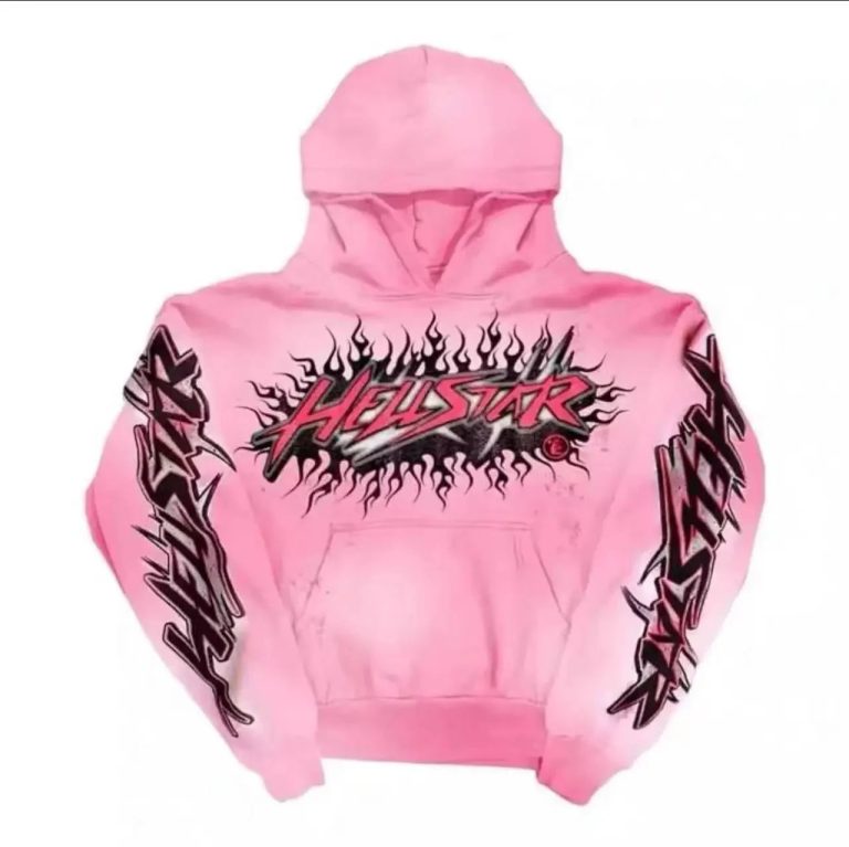 Hellstar - Pink Flame Graphic Pullover Hoodie Sweater - Hoodies/Sweaters - Buy at Kakobuy Spreads