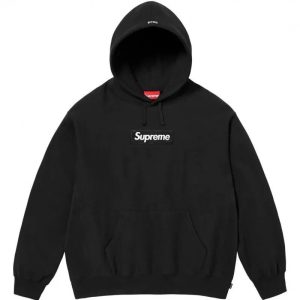 Supreme Black Box Logo Pullover Hoodie