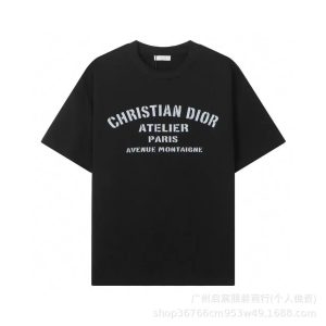 Dior Atelier Paris Black Cotton Graphic T-Shirt
