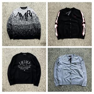Amiri Men’s Designer Knit Sweater Cardigan Collection