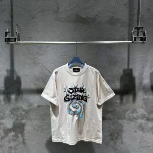 Broken Planet Stargazing Graphic White T-Shirt