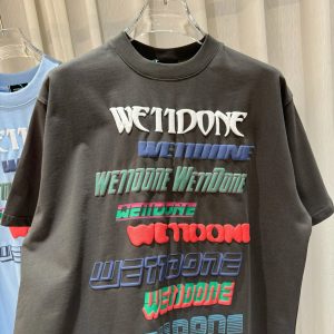 WE11DONE Multicolor Embroidered Logo T-Shirt