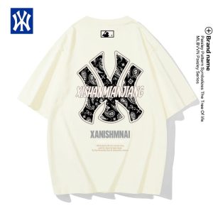 New York Yankees Paisley Logo Cream MLB T-Shirt