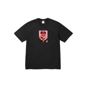 Supreme Candy Lollipop Graphic Black T-Shirt