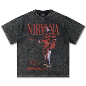 Saint Michael Nirvana Graphic Vintage Washed T-Shirt