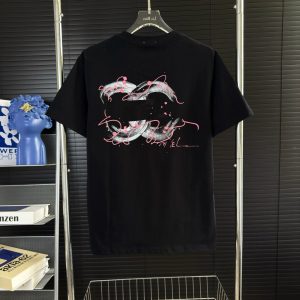Chanel Black Logo Graphic Cotton T-Shirt for Women