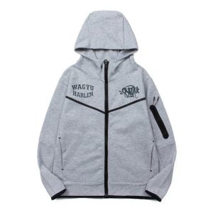 Syna World Grey Zip Up Hoodie Sweater Jacket