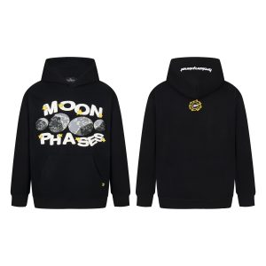 Broken Planet Moon Phases Black Hoodie