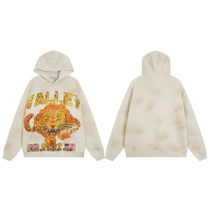Valley 1987 Tiger Graphic Cream Pullover Hoodie