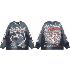 Hellstar World Tour Skull Graphic Sweatshirt