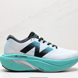New Balance FuelCell SC Trainer White Aqua Running Shoes