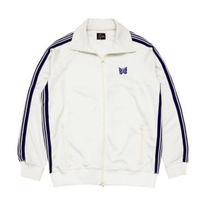 Needles White Purple Stripe Butterfly Track Jacket