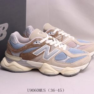 New Balance 9060 Beige Blue Running Shoes
