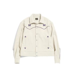 Needles Butterfly Embroidered Beige Western Jacket